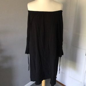 Black Off-the-shoulder Dress